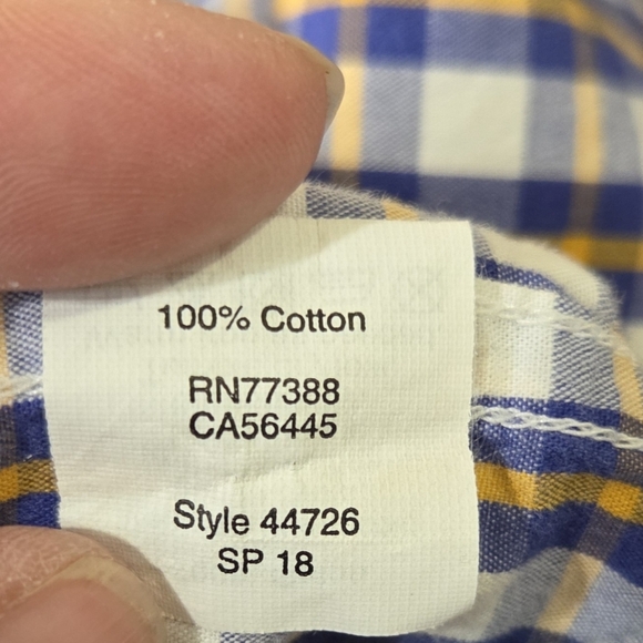 J. Crew Factory Men's Plaid Button Down Shirt Size L - Picture 5 of 6